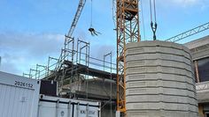 Das Richtfest ist geschafft, nun folgt die Fertigstellung des Gebäudes.