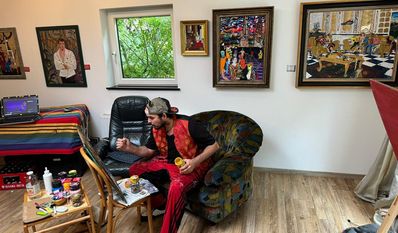Danny Janke in seinem Atelier.
