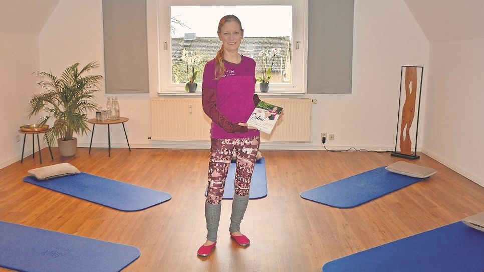 Katja Poppe in ihrem SeelenSport-Raum in der Bremervörder Brunsburg