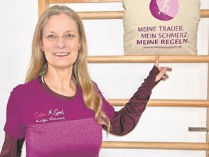 Katja Poppe in ihrem SeelenSport®-Raum in der Bremervörder Brunsburg