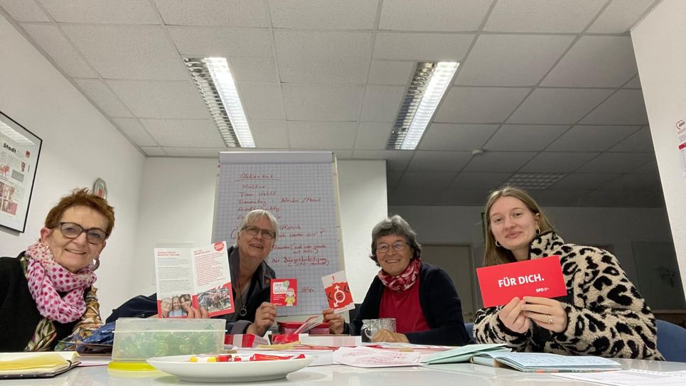 Vorbereitung zum Infostand