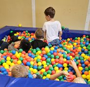 Das Bällebad war für viele Kinder das Highlight.