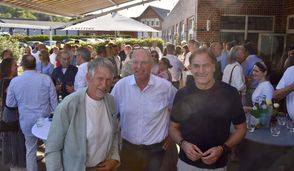 (v. l.) Marco Tulodetzki, Heino Engelke und Boris Thomas organisierten abermals ein schönes Sommerfest für den Bremervörder Wirtschaftsgilde e. V.