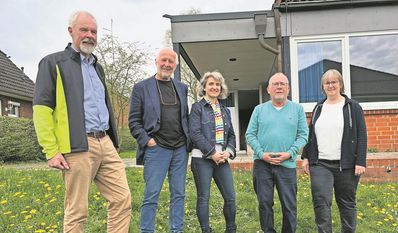 Suchen Mitstreiter für das neue Bündnis: Klaus Pretz, Gerd Kopiske, Simone Schröter, Manfred Bannow und Birgit Spörl (von links). Foto: limo
