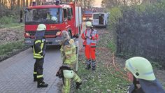 Eine beschädigte Gasleitung alarmierte in Garlstedt rund 50 Einsatzkräfte der umliegenden Feuerwehren. Foto: Feuerwehr Osterholz-Scharmbeck
