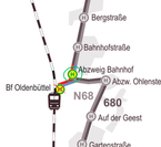 Für die Buslinien wurde nun eine Ersatzhaltestelle eingerichtet.