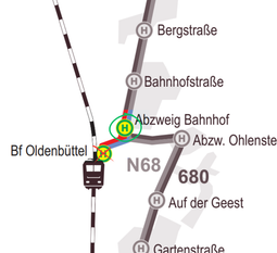 Für die Buslinien wurde nun eine Ersatzhaltestelle eingerichtet.