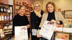 Nadja Ludwig, Inhaberin „Haus der Naturalien, Anja Kalski vom Wirtschaftstreff und Anne Kleber, städtische Wirtschaftsförderin.