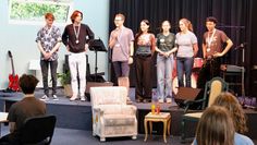 Die „Macher“ von Lilis Wohnzimmer: Simon Weiler, Till Kraushaar, Moritz Lilienthal, Anna von Berg, Lisa Cordes, Valerie Dammann und Mateo Lüer Gemio.