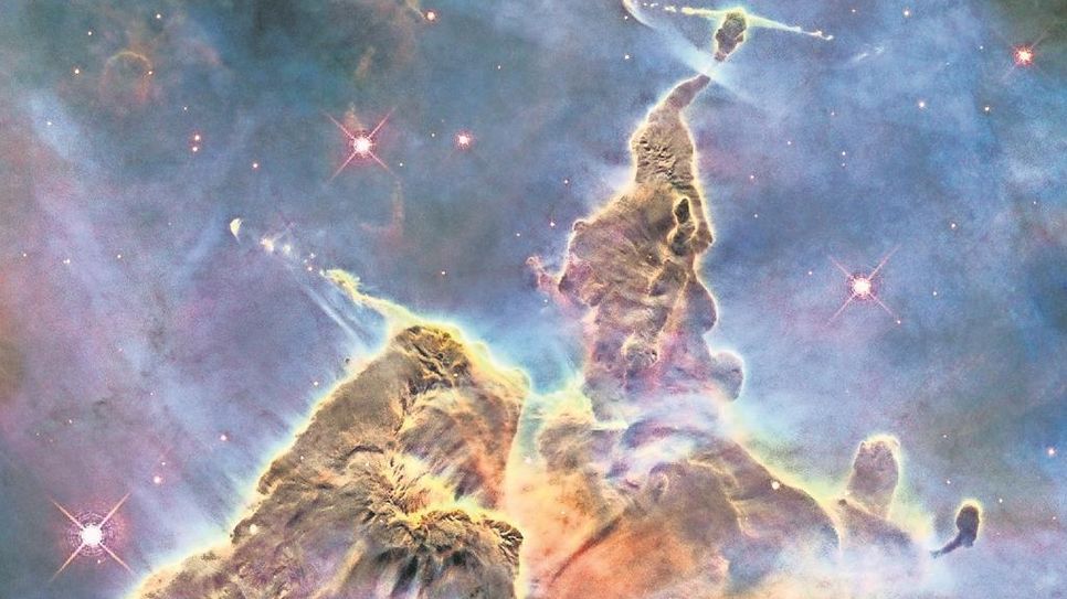 Eine Aufnahme des Hubble-Weltraumteleskops zeigt die chaotische Umgebung, in der neue Sterne entstehen. Foto: NASA/ESA