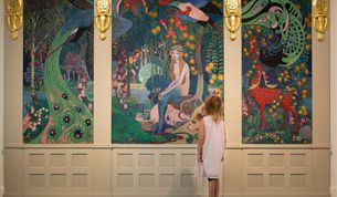 Vogelers Melusine, ausgestellt im Barkenhoff, fasziniert Kinder ebenso wie Erwachsene.