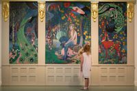 Vogelers „Melusine“, ausgestellt im Barkenhoff, ist ein faszinierendes Wimmelbild.
