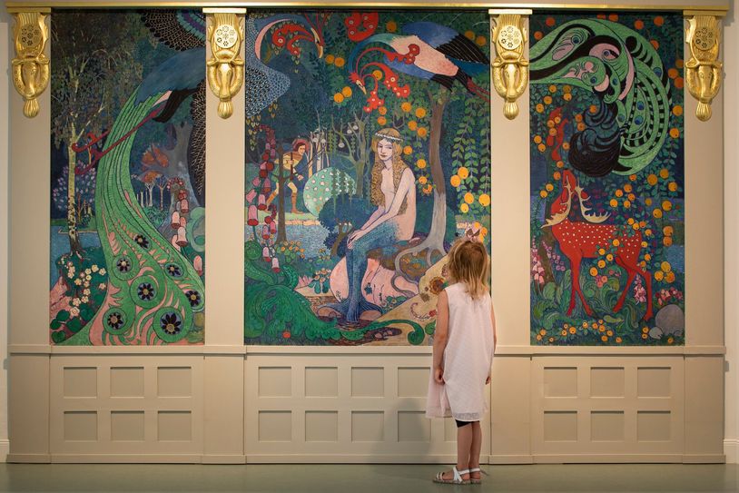 Vogelers „Melusine“, ausgestellt im Barkenhoff, ist ein faszinierendes Wimmelbild.