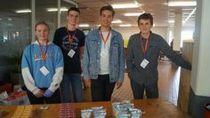 Mitglieder im neuen Jugendrat beim Gnarrenburger Kinderfest: Dunja Wagener, Fynn Kulakowski, Robin von Scheidt und Jakob Bullwinkel.