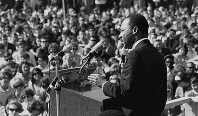 Er hatte einen Traum, der nach wie vor seiner Verwirklichung harrt: Martin Luther King Jr. auf dem St. Paul Campus der University of Minnesota.