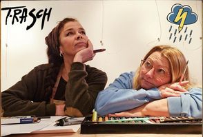Tina Abich und Elli Brockmann freuen sich, mit vielen Menschen ins Gespräch zu kommen.