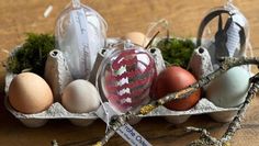 Die dekorativen Eier bieten sich auch zum Verschenken an.