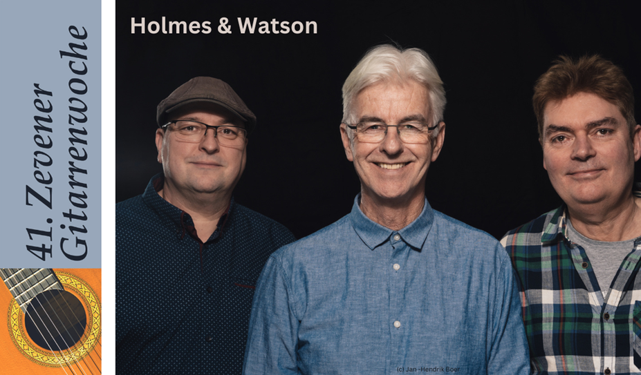 Das Trio Holmes &amp; Watson präsentiert sich mit viel positiver Energie auf der Bühne.