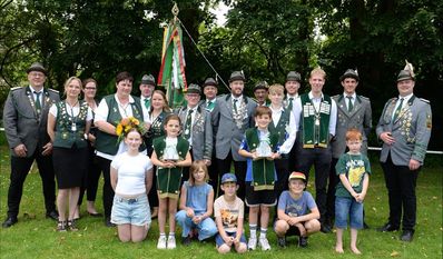Das große Königshaus wurde beim Schützenfest gebührend gefeiert.