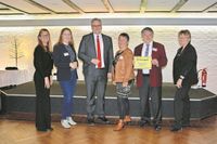 Würdigten das Ehrenamt: Sandra Pragmann (v. li.), Wiebke Scheidl, Marco Prietz, Doris Brandt, Reinhard Lindenberg und Gerlinde Wozniak.