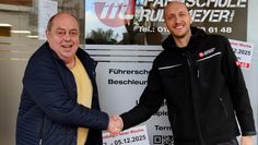 Langjährige Erfahrung, Kooperation und zertifizierte Kompetenz: Die Fahrschullehrer Harald Meinecke und Christoph Meyer.