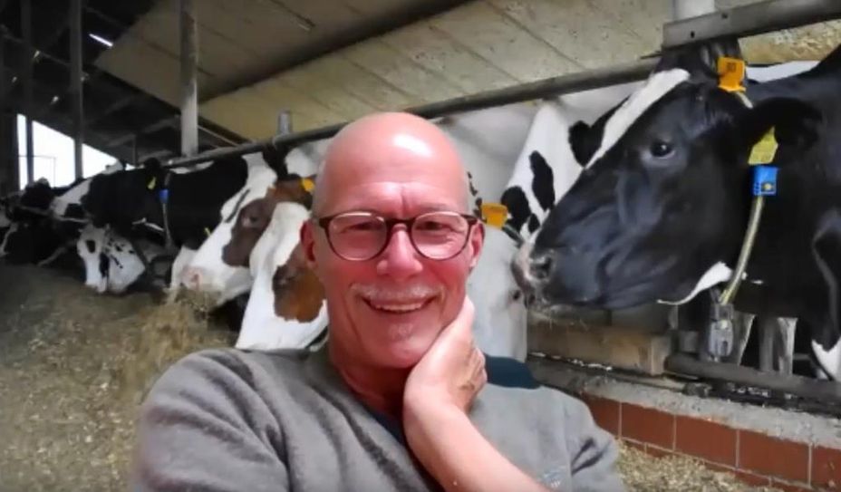 Uwe Schmidt arbeitet nicht nur gerne mit Kühen, sondern verbringt auch gerne Zeit mit ihnen.