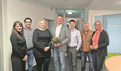 Das Vorstandsteam des Wirtschaftstreffs sucht einen Nachfolger für den ersten Vorsitzenden Bastian Grimm (Mitte). Foto: eb