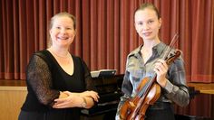 Freuen sich auf das Konzert: Kantorin Imke Weitz und Violinistin Stasya Zubova (v.l.).