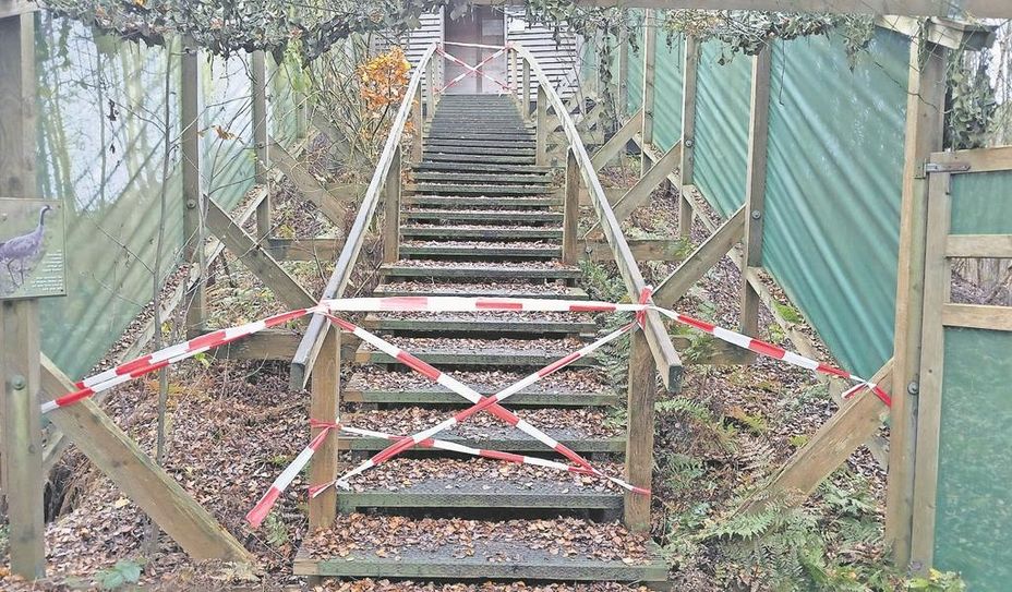 Bis auf Weiteres gesperrt: die Kranichschanze.