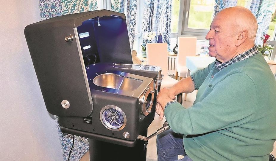 Walter Hesser nutzt seit rund drei Wochen das neue Angebot.