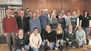 Im Rahmen der Jahreshauptversammlung wurden viele Mitglieder des TSV Ebersdorf geehrt.