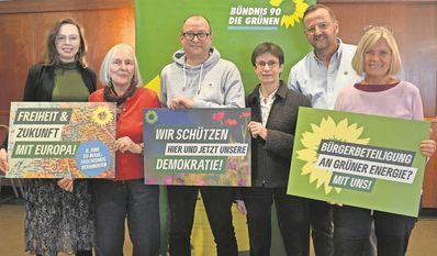Grüne aus dem Nordkreis mit Greta Garlichs (li.).