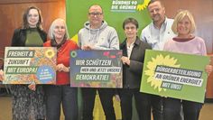 Grüne aus dem Nordkreis mit Greta Garlichs (li.).