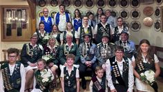 Die amtierenden Würdenträger freuen sich auf das Schützenfest.