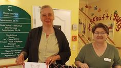 Sagen Danke: Sandra Idem (li.) und Ludmilla Ilenseer vom Charleston Seniorendomizil Haus am Park.