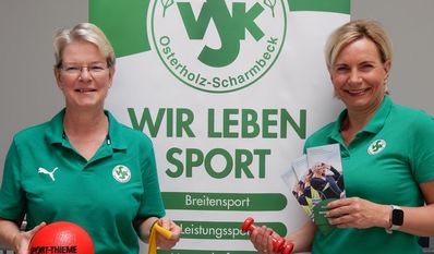 Karin Simon (links) und Nicole Eichhorn sind die Übungsleiterinnen für die neue Reha-Sportgruppen für Menschen mit psychischen Erkrankungen, die im September starten sollen.
