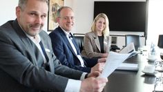 Michael Kersting, Jan Mackenberg und Stefanie Kase stehen einer gewachsenen Volkbank eG vor.