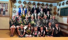 Die amtierenden Würdenträger freuen sich auf das Schützenfest.