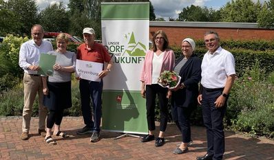 Die Meyenburger Delegation nach der Siegerehrung in Kirchboitzen.