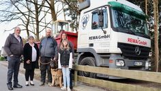 Firmenhund Keano ziert das Logo der Firma.
