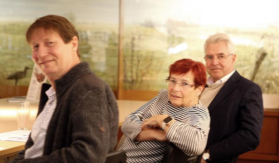 Endlich wieder was los im Vogelmuseum wegen Detlef Gödicke, Irmgard Windhorst und Dr. Detlef Risch.