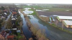 Auf der Fläche im oberen rechten Teil des Bildes soll ein Gewerbegebiet entstehen. Die Grünen im Grasberger Gemeinderat haben nun beantragt, eine Alternative zu prüfen. Foto: eb