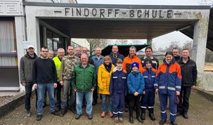 Die fleißigen Helfer:innen wurden nach der Aktion mit einem Mittagessen belohnt.