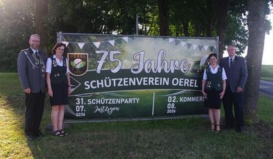 (v. l.) Kassenwart Arndt Heitmann, Vizepräsidentin Ilka Holsten, Schriftführerin Birgit Niewöhner und Präsident Ingo Reichard hoffen Feierstimmung bei den Gästen.