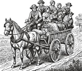 Das Hassobjekt zu Pferd und Kutsche: Siedler.