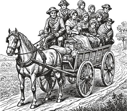 Das Hassobjekt zu Pferd und Kutsche: Siedler.