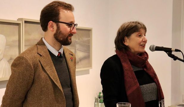 Monty Ott und Katharina Hanstein-Moldenhauer im Alten Rathaus.