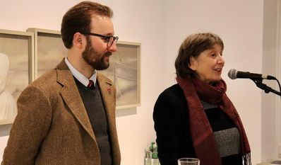 Monty Ott und Katharina Hanstein-Moldenhauer im Alten Rathaus.