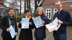 Veronika Völker, Anja Nachtigall, Dr. Martina Michelsen und David Cramer freuen sich auf viele interessante Angeboten im Frühjahrssemester 2023. Foto: eb