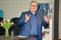 Marco Prietz hielt eine Rede.
